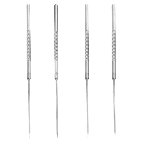 LEPZUR 4 Piezas Agujas de Disección - Aguja de Disección de Acero Inoxidable con Punta Recta Equipo de Experimento de Biología Micro Agujas de Sonda de Precisión con Mango Antideslizante LEPZUR 4 Piezas Agujas de Disección - Aguja de Disección de Acero Inoxidable con Punta Recta Equipo de Experimento de Biología Micro Agujas de Sonda de Precisión con Mango Antideslizante