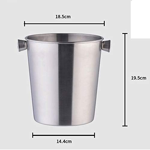 Cubo de hielo de acero inoxidable con acabado elegante para servicio de barware en eventos 3