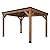 Backyard Discovery Arcadia 12 x 9.5 All Cedar Wooden Gazebo Pavilion with Hard Top Steel Slope Roof, Durable, Supports Snow Loads and Wind Speed, Rot Resistant, Backyard, Deck, Garden, Patio