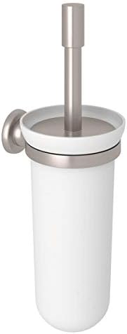 Rohl U.6438STN Perrin & Rowe Transitional Wall Mounted Toilet Brush Holder, Satin Nickel
