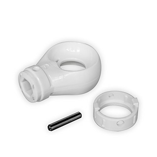 Preisvergleich Produktbild DIWARO.®Kugelöse aus Kunststoff / RAL 9010 (weiß) / Bohrung 10mm Innensechskant / Querbohrung 4mm / Kegelradgetriebe, Schneckengetriebe, Markise