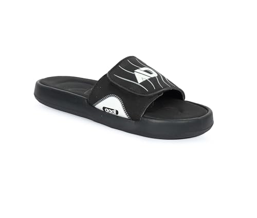 Image of AADI Men's Synthetic Leather Lightweight Comfortable Outdoor Dailyuse Casual Slides /Flip Flop /Slippers