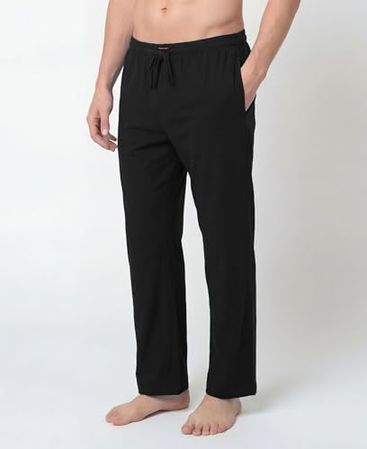 Image of Andrew Scott Men's Cotton Lounge Pants | Sleep Pajama Bottoms| Multi Packs | Drawstring & Pockets