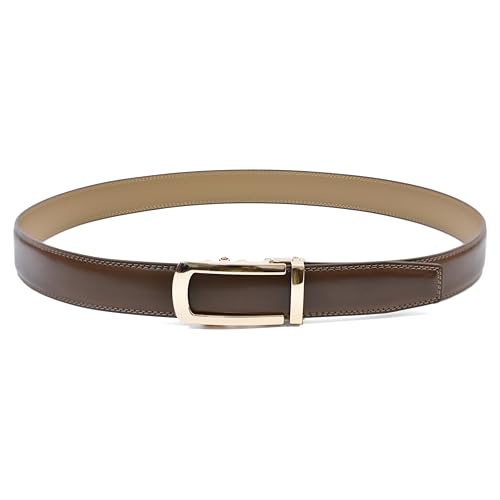 Image of WildHorn Men's Genuine Leather Belt for Men| Premium Auto-Lock Buckle | Adjustable up to 48 inch | Formal & Casual Wear | Micro-Adjust Fit | Stylish Gift Box Included