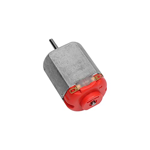 Image of Electronic Spices Pack of 5 DC Electric Toy Motor 3 to 6V Rectangular Red Rear Cover Small Electric Motor 5000 to 10000 RPM for DIY Toys, Science Projects