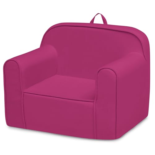 Image of Delta Children Cozee Chair -Foam Kids Chair for Ages 18 Months and Up, Hot Pink