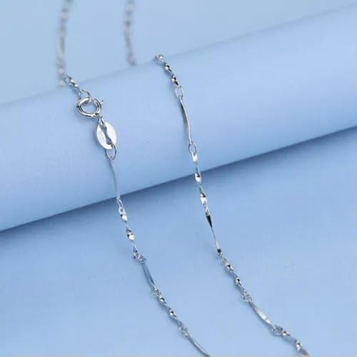 Chaîne ondulée torsadée en argent 0,7 mm collier maille vague A2972