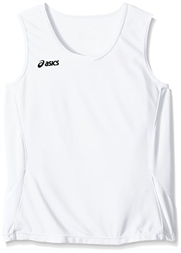ASICS Girl's Girls Jr. Baseline Jersey, White/White, Medium