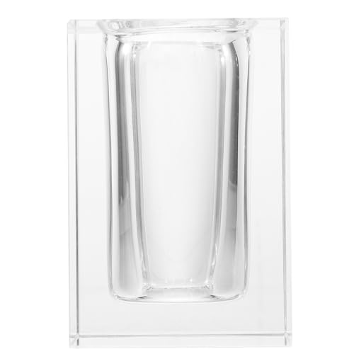 SOPOTUTU クリスタル透明アクリル 化粧筆収納スタンド 多機能ペンホルダー コンパクトで軽量 メイクブラシと文具整理に 家 オフィス用