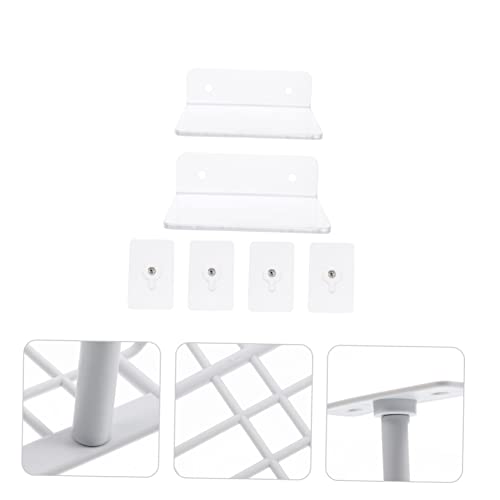 UKCOCO Canasta de almacenamiento para cables bajo escritorio Gris, estante colgante organizador de cables para oficina, cocina y dormitorio, gestión fácil de cableado miniatura 6