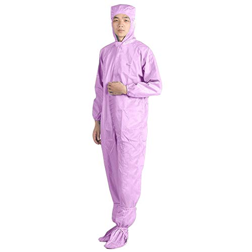 Disposable Protective Coverall with Elastic Cuffs,Isolation Clothing Pink