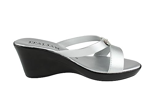 Image of ITALIAN Shoemakers Besy Women's Wedge Moderate Height Band Sandal