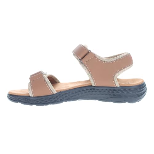 Image of Propet Womens Travelactiv Aspire Footbed Casual Sandals Casual Low Heel 1-2 inch - Grey