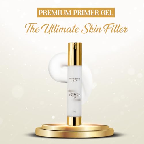 Image of COLORESSENCE Premium Primer Gel, 30ml | For All Skin Types | Minimizes Pores | Long Lasting | Matte Finish | Waterproof | Infused with Vitamin E