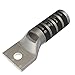 Burndy YAZ39TC12 One Hole Hylug Code Conductor Long Barrel Uninsulated Copper Compression Terminal with Inspection Window, 750 kcmil Conductor, 1/2" Stud Hole Size, 1.91" Tongue Width, 5.07" Length (Pack of 6)