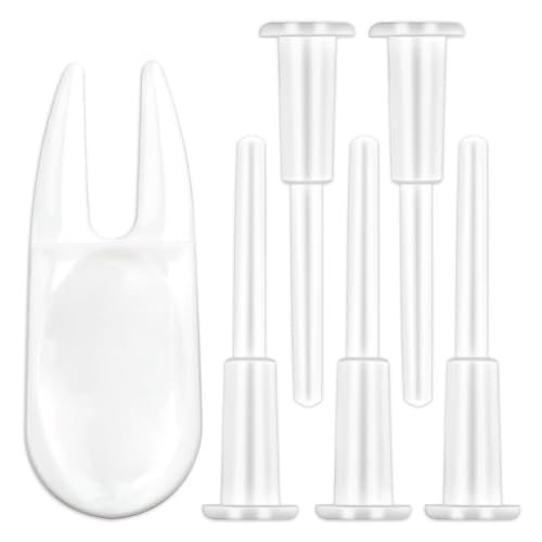 Zoolinn 5 Air Stopper Plugs + 1 Remover Tool – Exercise Ball Plug Replacement Kit for Yoga Balls, Bouncing Balls & Inflatable Beds