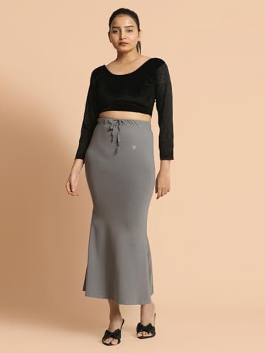 Image of TWIN BIRDS Saree Sculptor Shapewear for Women | Super Soft Cotton Elastane Saree Petticoat Skirt | Stretchable & Comfortable Saree Shaper