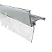 Gordon Glass® Chrome Framed Shower Door Replacement Bottom Deflector with Vinyl Sweep and Pre-Applied Mounting Tape - 30