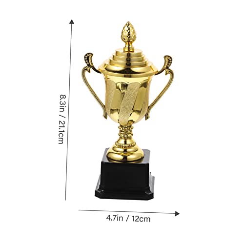 Amosfun 4 Peças Troféu De Competição Troféu De Plástico Troféu De Basquete Troféu De Futebol Bolsa D