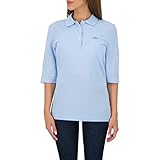 Cuello de polo acanalado con tres botones