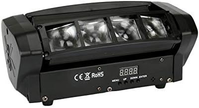 Close-up view of the 4-button control panel on the Spider Moving Head Light