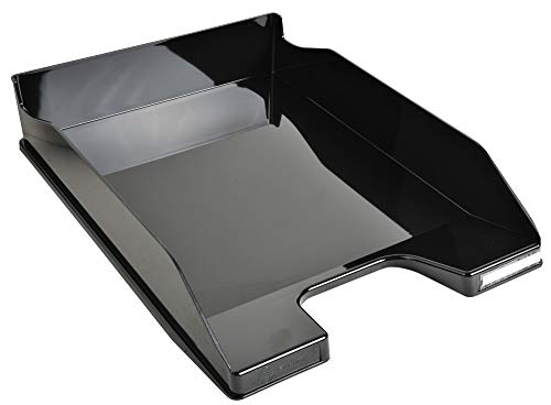 Exacompta Bandeja de cartas para escritĂłrio midi - preto brilhante
