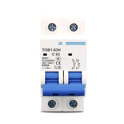 Disjoncteur 2P 40A 400V type C protège vos appareils contre les courts-circuits