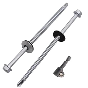 Vynex Metaalschroef Verzinkt Zeskantkop - M12x80mm - 50 stuks