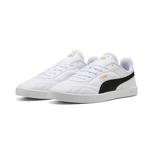 PUMA PUMA Club II Indoor PUMA White-PUMA Blac - Scarponcini bassi unisex, da adulto, PUMA Bianco-PUMA Nero, 42 EU