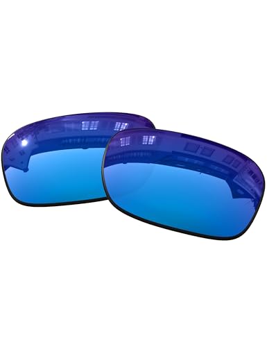 Image of OOWLIT Replacement Lenses Compatible with Oakley Badman OO6020 Sunglass Ice Non-polarized