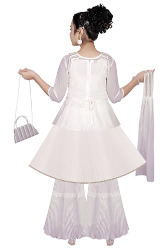 Indian Ethnic Kids Girls Kurta Patiyala Dress, Seqeunce Work, Size 3 Years to 9 Years2