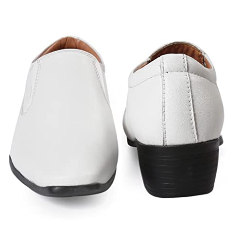 Image of BXXY Men's 2 inch Height Increasing Synthetic Material Formal Moccasion, Slip-On Shoes with Pu Sole.