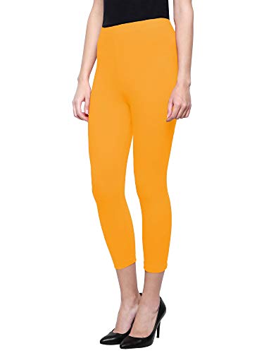 Image of Saundarya Calf Length Leggings for Women Sizes: Small Size (S /M) for 26-30 inches Waist, Regular Size (L /XL) for 30-36 inches Waist and Plus Size (2XL /3XL) for 36-40 inches Waist