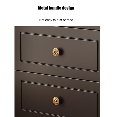 Table de Chevet Marron 2 Tiroirs - Solution Rangement Chambre Moderne