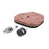 CashMuch Kit d'entretien complet pour taille-haie Hs46 Hs56 avec filtre à air 4242-120-1800, filtre à carburant 0000-350-3503 et Cmr6H Spark pour les soins de plein air