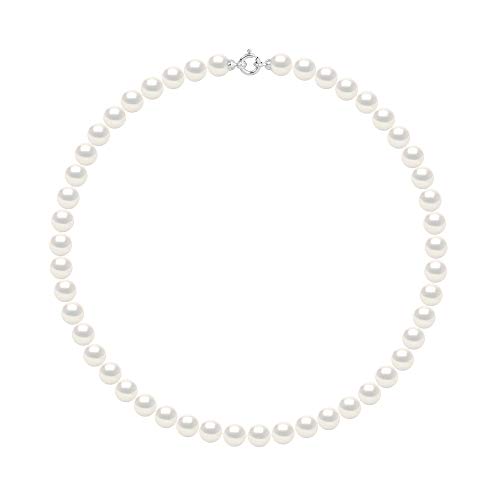 Collier Perles d'Eau Douce AAA+ : Évitez les Fermoirs Fragiles avec l'Or Blanc