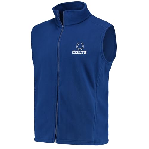 Image of dunbrooke Men's Black Minnesota Vikings Houston Fleece Full-Zip Vest
