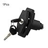Besttoolifes Push Lock System with 2 Keys for RV Camper Van Storage Compartment Door Security Cabinet Lock Replacement Black Hardware Installation Kit #5
