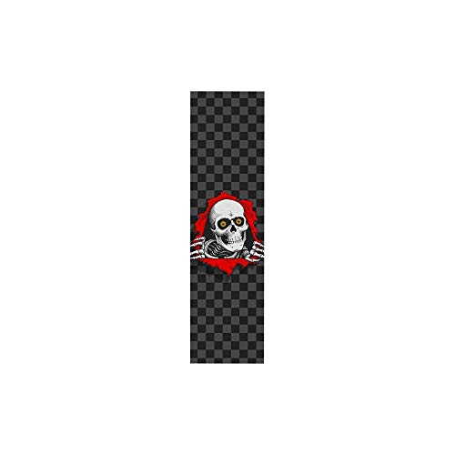 Powell Peralta Ripper Checker Grey 9'x33' Grip Skateboard