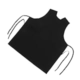 ROMISBABA Delantal de Peluquería sin Mangas con Espalda de Malla Transpirable Diseño V para Estilistas y Barberos Cómodo y Versátil para Uso Profesional Salones y Catering