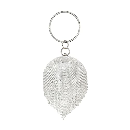 La Modeuse - Bolsa minaudiera de forma esférica, plata, Talla única Cover