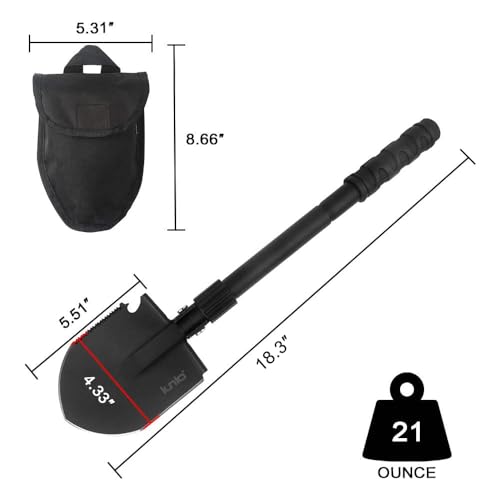 iunio Folding Survival Shovel