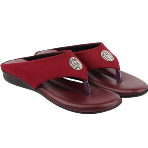 Image of KM Footwear Women's and Girls Fashion Flats and Stylish Sandals Cushioned Flats Wedges