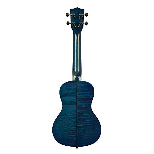 Kala KA-CEMB Acajou exotique bleu (+ housse) – Ukulele Concert - Les Beatles, Paul McCartney, John Lennon, RIngo Starr, George Harrison Kala KA-CEMB Acajou exotique bleu (+ housse) - Ukulele Concert – Image 3