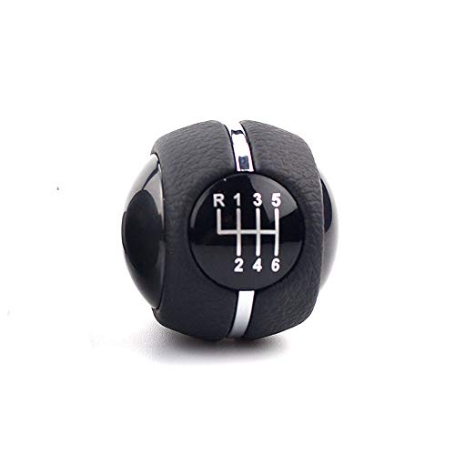 for Mi Coper F55 F56 F54 F60 Manual Car Gear Shift Knob Shifter Cover Gaiter Leather Boot (White-6 Speed)
