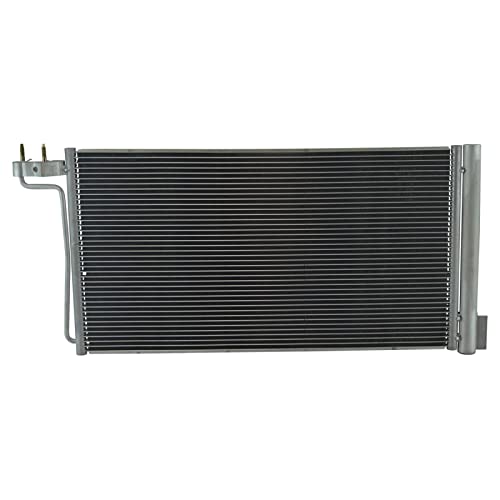 Image of TRQ A /C Condenser and Receiver Drier Assembly Compatible with 2015-18 Ford Focus SE L4 2.0L 2015-18 Focus Titanium L4 2.0L S SEL