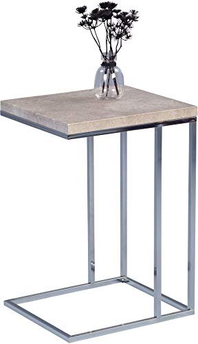 M2 Kollektion 583636 Beistelltisch Guido, Gestell Metall verchromt,...