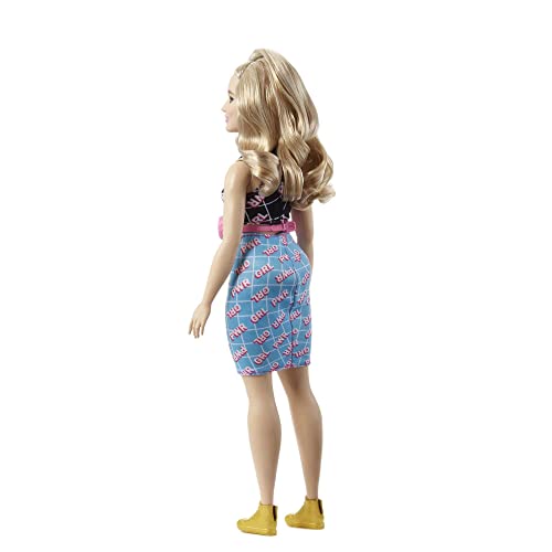 Muñeca Barbie Fashionistas Cuerpo Curvy Rubio con Accesorios miniatura 5
