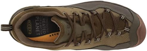 KEEN Men's Wasatch Crest Low Height Offset Laces Waterproof Hiking Shoes, Olive Drab/Dark Olive, 8 | Image 4