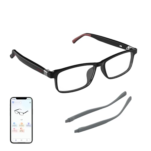 Smart AI Translator Glasses Powered by ChatGPT - Bluetooth Audio Eyewear with Real-Time Translation(165+ Language), AI Noise Cancellation, Blue Light Filtering & Ultra-Slim Detachable Arms G